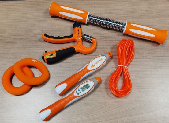 Beş Parmak Güçlendirici Eldiven Fitness Güç Egzersizi Taşınabilir Metal Silikon Kol Egzersizi Özel Logo