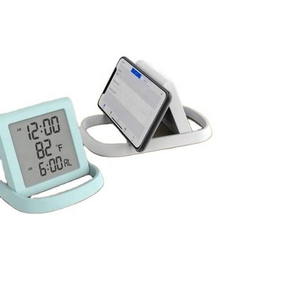 Çok fonksiyonel telefon tutucusu Led Ekran Saati Sıcaklık ve Elektronik Hareket