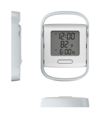 LCD Ekranı İçerideki Sıcaklık ile Dijital Alarm Saati