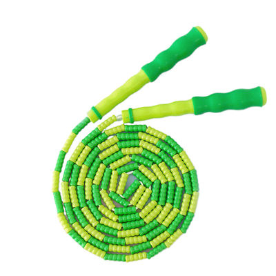 Çocuk Genç Egzersiz Atlama İpi Bambu Atlama İpi Yeşil Renk 2600mm