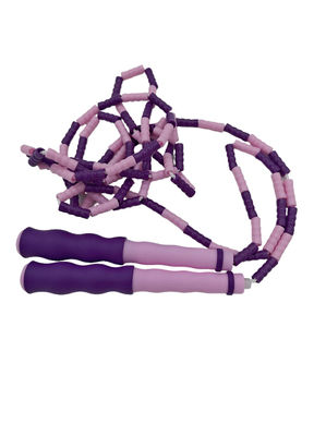 Yumuşak boncuklu fitness atlama ipi bambu atlama ipi 2600mm Egzersiz Okul spor salonunda