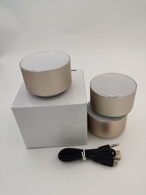 Özel Logo Yuvarlak Mini Portatif Bluetooth Hoparlörü Küp Kablosuz Hoparlör