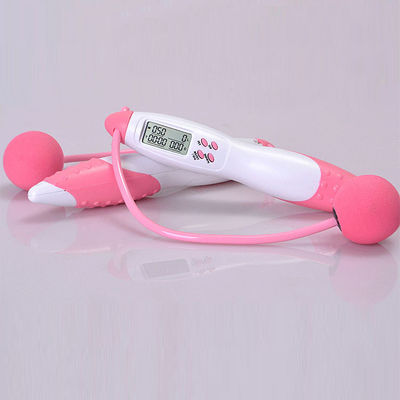 PVC atlama halatı Düzenlenebilir halat uzunluğu JP-100 LCD Karşı panel Fitness egzersiz için atlama halatı