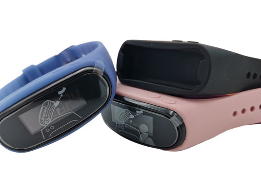 Silikon Bilezik Fitness Pedometer Saat Adım Sayıcısı Pil ile çalıştırılır