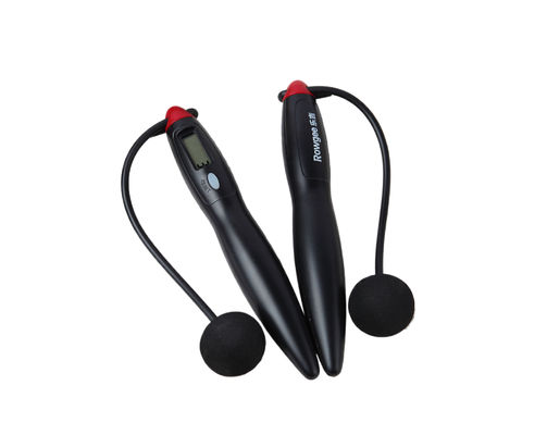 Basit Siyah Kapalı Kablosuz Atlama İpi JS-310 Uzunluğu 200 mm ve Loop Sayıcısı ile