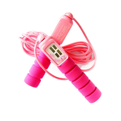 Fitness Atlama İpi 18500 mm Pembe Ağırlık Taşıma Aerobik Atlama İpi Kadınlar İçin Uygulanabilir Sahne Spor Salonu