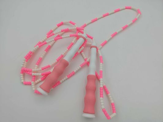 Pembe Renk Unisex Bambu Kapalı Atlama İpi Egzersiz Atlama İpi Çocuk Gençler için