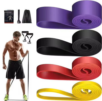 Yoga Fitness Lateks Kemer Fitness Drawstring Kemer Set Ev Kullanımı Direniş Bandı