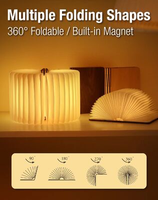 Mini LED Gece Işığı Şarj edilebilir Kitap Okuma Işığı Katlanabilir Kitap Işığı LED Işık USB Gece Işığı