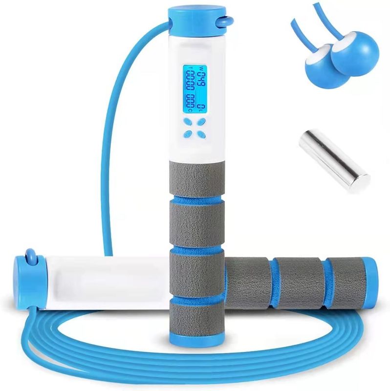 Fitness Atlama İpi Unisex 157 G Ev Egzersiz Ağırlaştırılmış Hız Atlama İpi Sayıcı ve Akıllı Kablosuz