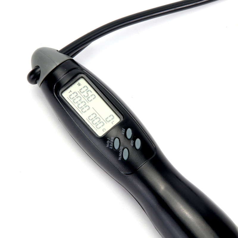 Fitness atlama ipi Düzenlenebilir ip uzunluğu JP-100 LCD Karşı panel Fitness egzersiz için atlama ipi