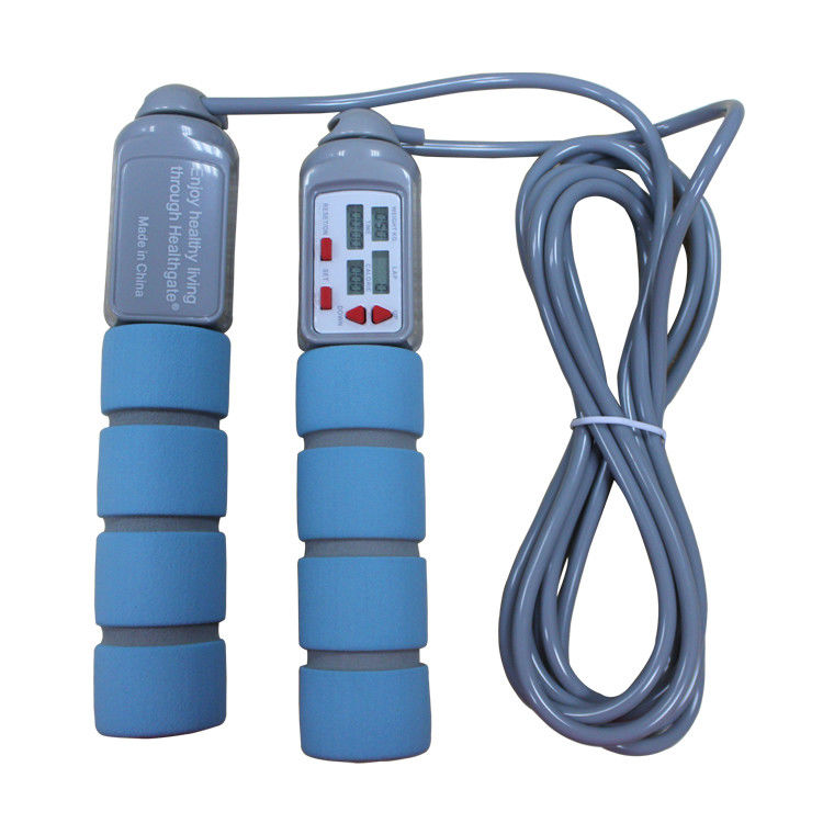 Fitness Atlama İpi 20 Kgs PVC Atlama İpi Fitness Eğitimi İçin PP Taliple OK-168 Bebek Mavi Renk Skip İpi
