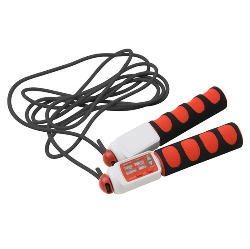 Fitness atlama halatı Düzenlenebilir PVC Tel Ağırlaştırılmış Atlama Halatı Özel Renkli Logo ve Köpük ABS Talimi