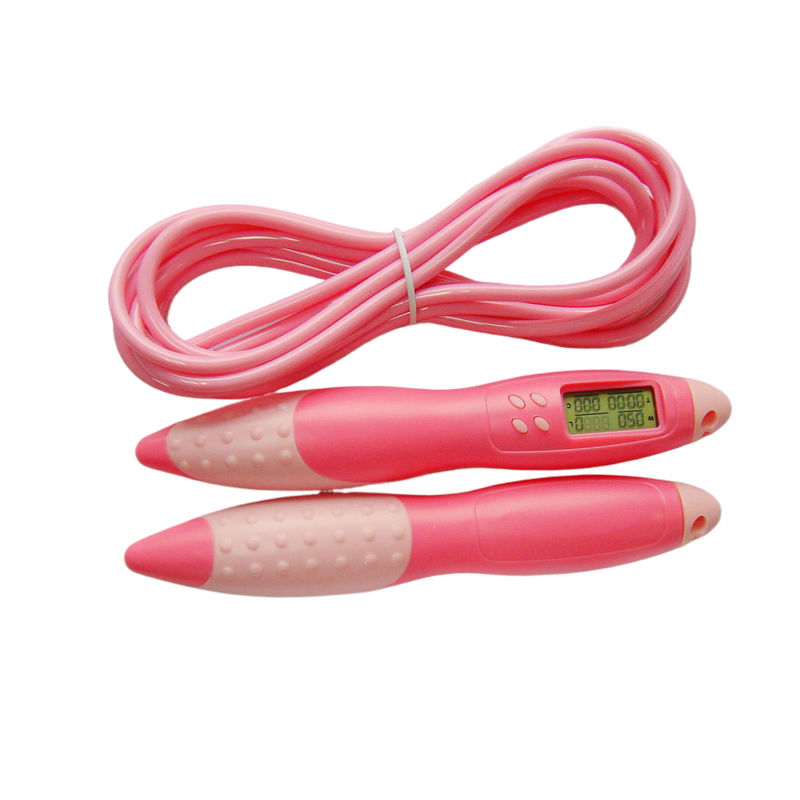 Fitness atlama ipi JP-100 Tüm pembe ağırlık taşıma aerobik atlama ipi kişiselleştirilmiş renk ve ticari marka