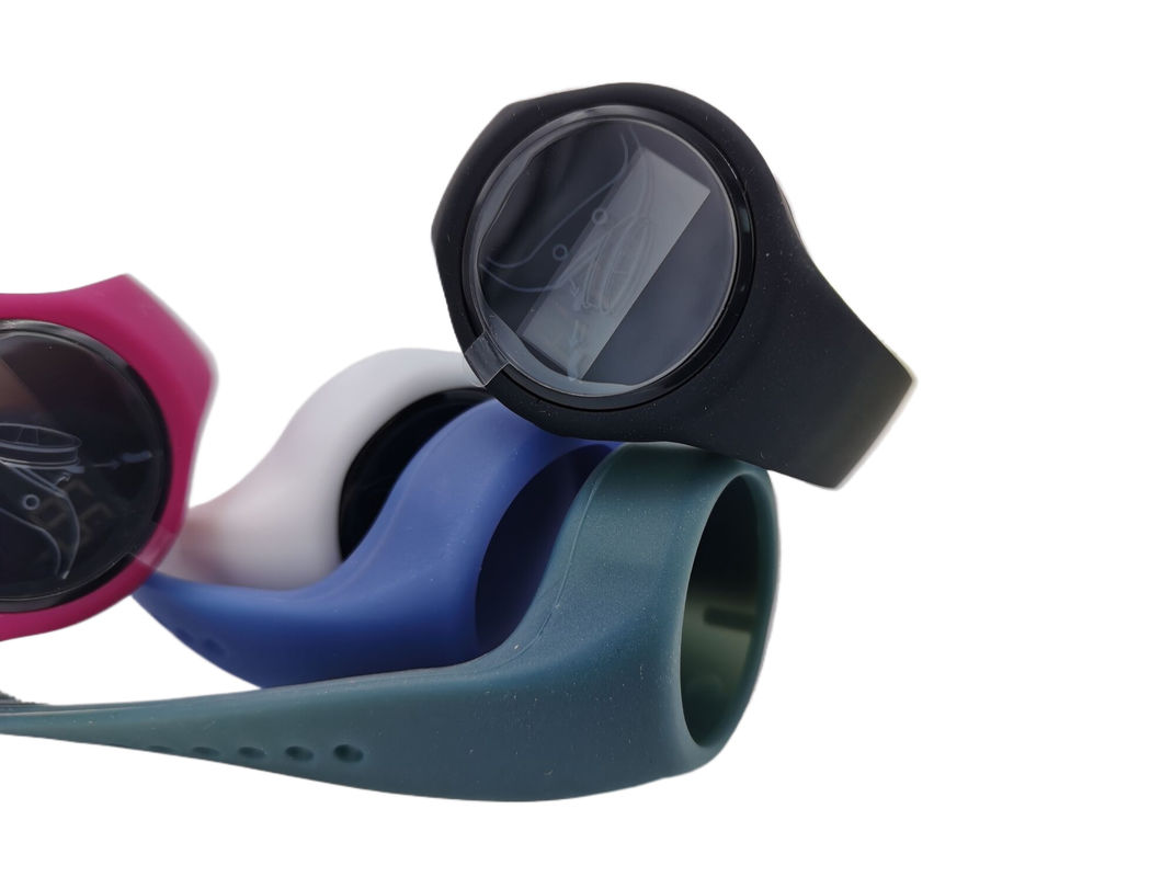 Doğruluk Silicone Bilezik Dijital Adım Sayıcı Uzaklık Takip edici Çoklu Renkli