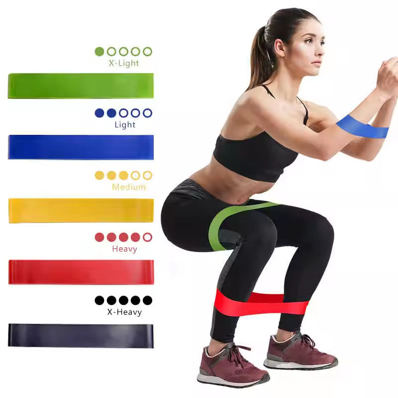 Spor Yoga Mini Butt Gücü Özel Lateks Egzersiz Direniş Fitness Loop Bands Set