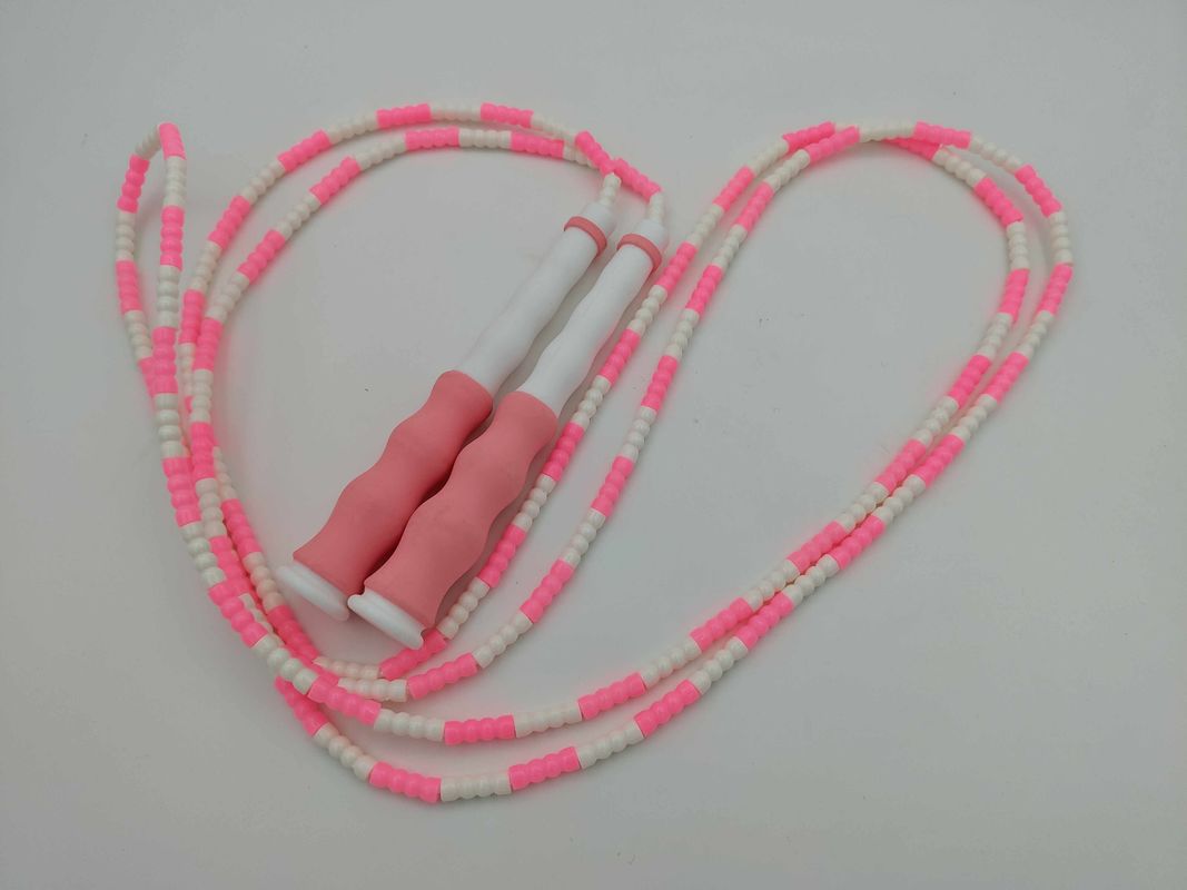 Pembe Renk Unisex Bambu Kapalı Atlama İpi Egzersiz Atlama İpi Çocuk Gençler için